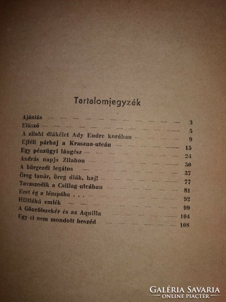 1943. Szunyoghy farkas: student life in Zila in the age of ady endre, published by the author