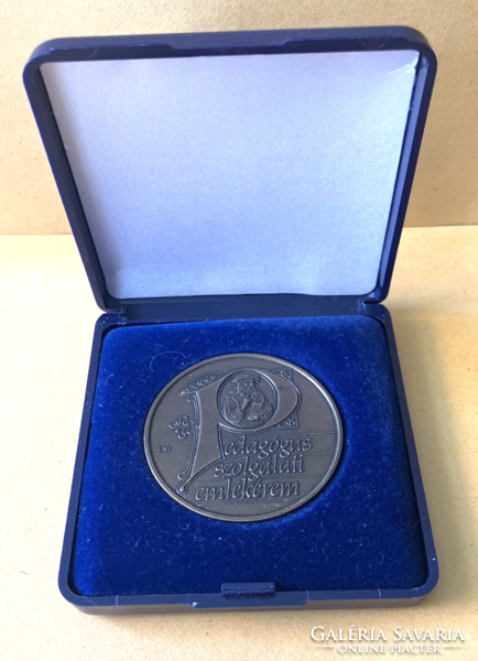 Teacher Mihály Fritz service commemorative medal in gift box