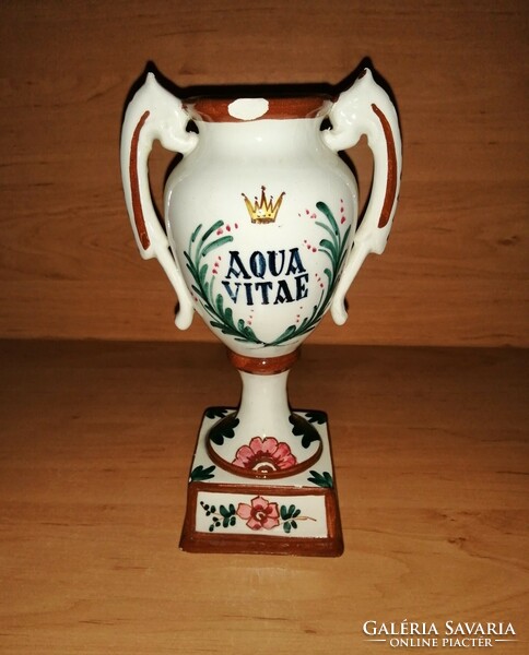 Antique porcelain water tank aqua vitae water of life 21.5 cm (z-3)