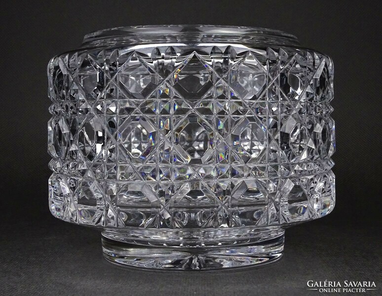 1O225 baccarat polished French crystal vase 12 x 15 cm