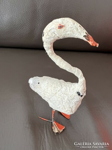 Antique handmade cotton? Or a gauze bird goose or a swan Christmas tree decoration