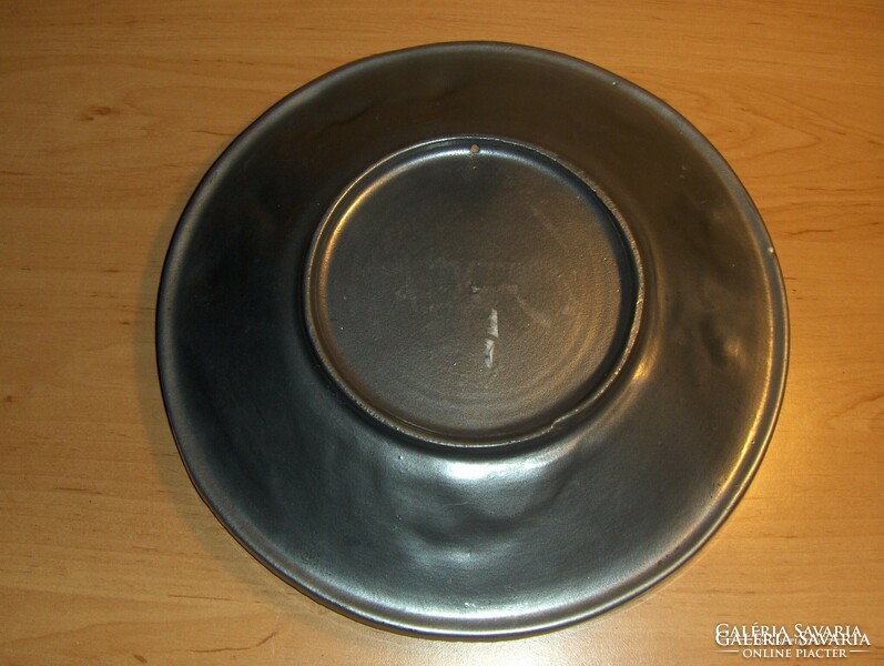 Ceramic tray decorated with convex angels, table center - dia. 25 cm (n)