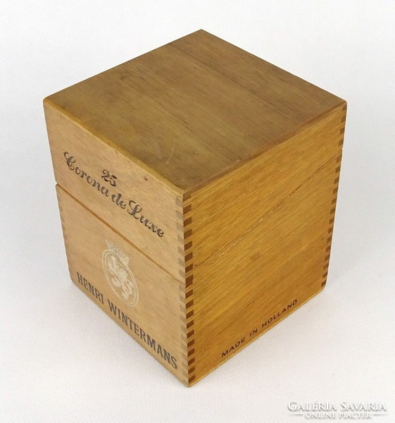 1O511 Henri Wintermans fadoboz holland szivaros doboz fadoboz 15 x 12 x 12 cm