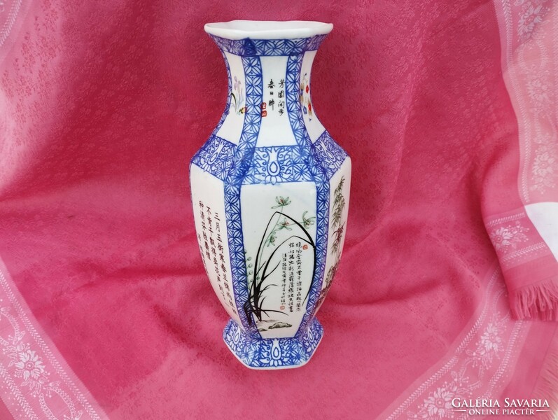 Beautiful oriental porcelain vase