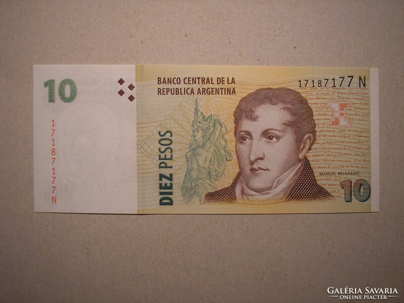 Argentína-10 Pesos 2012 UNC