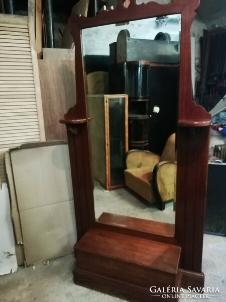 Antique standing mirror, hall mirror