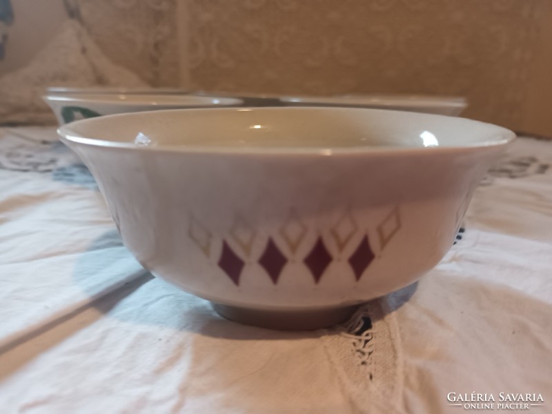 Nice and cheap! 5+1 retro porcelain compote and salad bowls for sale!