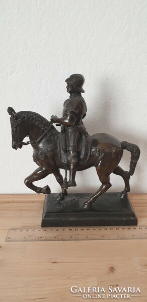 Equestrian bronze statue of Bartolomeo Colleoni