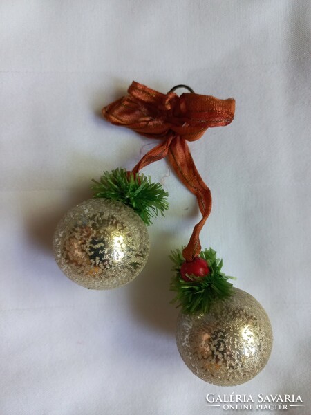 Old Christmas tree decoration with a special surface