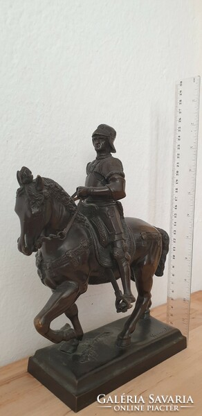 Equestrian bronze statue of Bartolomeo Colleoni