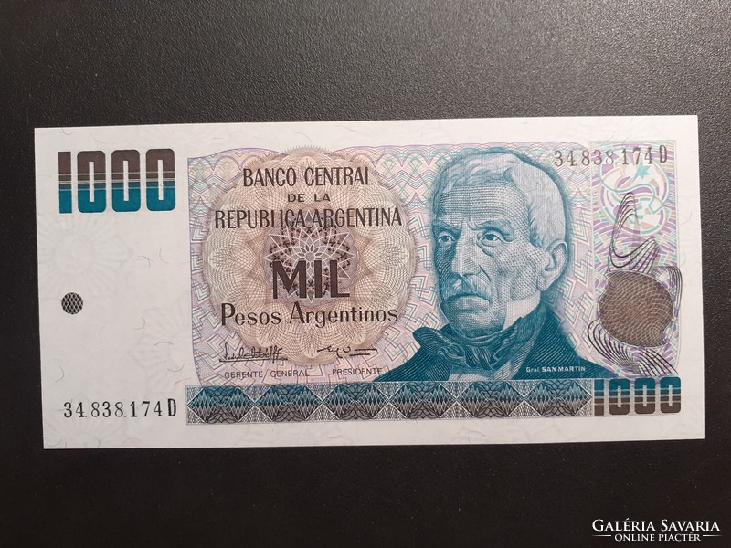 Argentína-1000 Pesos 1984 UNC