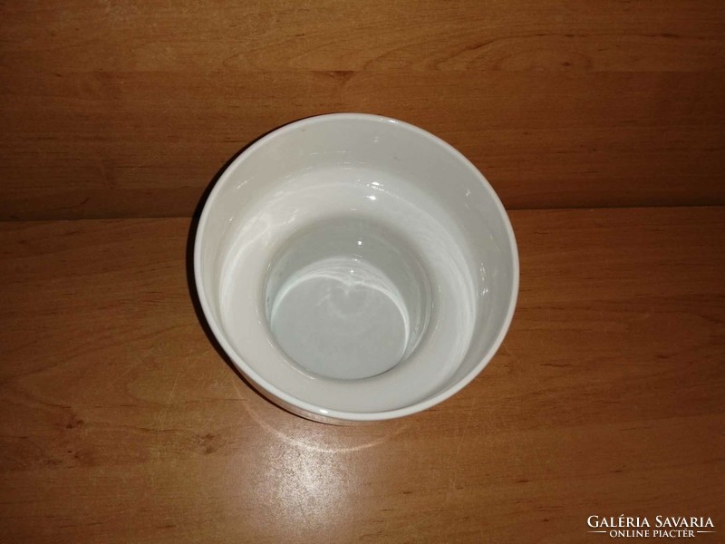 Ritka Hollóházi porcelán fehér váza (28/d)