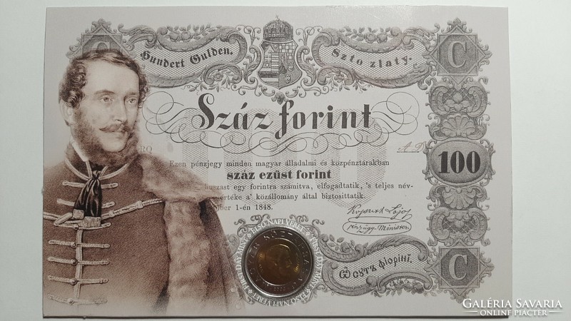 Kossuth 100 forint bliszter 2002   igen alacsony sorszámmal !!