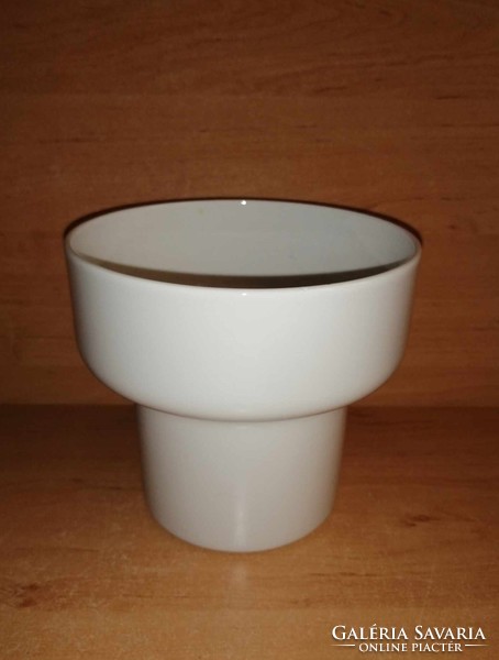 Rare Hólloháza porcelain white vase (28/d)