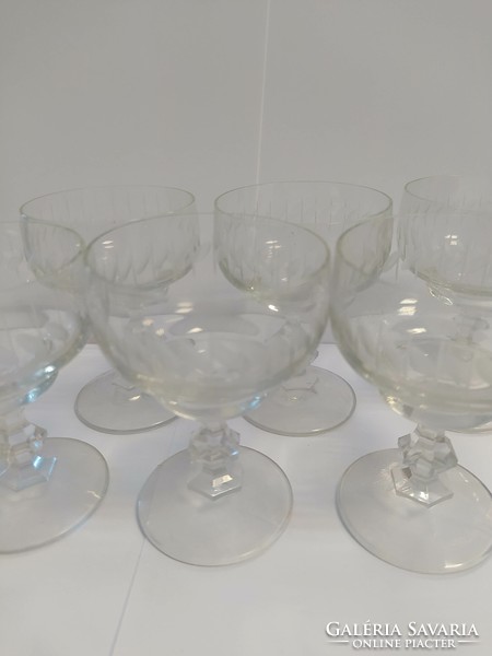 Retro glass stemmed glass