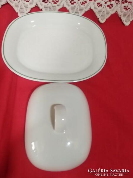 Larger porcelain butter and cheese holder