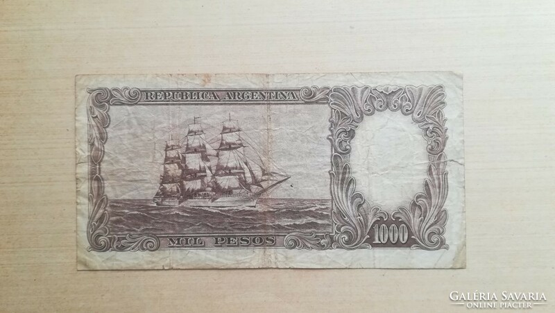 Argentina 1000 pesos / 10 pesos 1969-71