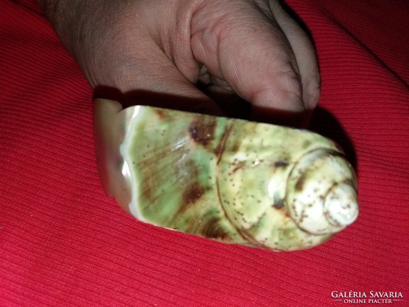 Antik Abbáziai emléktárgy gyöngyházas kagyló szalvéta leszorító gyűrű asztaldísz képek szerint