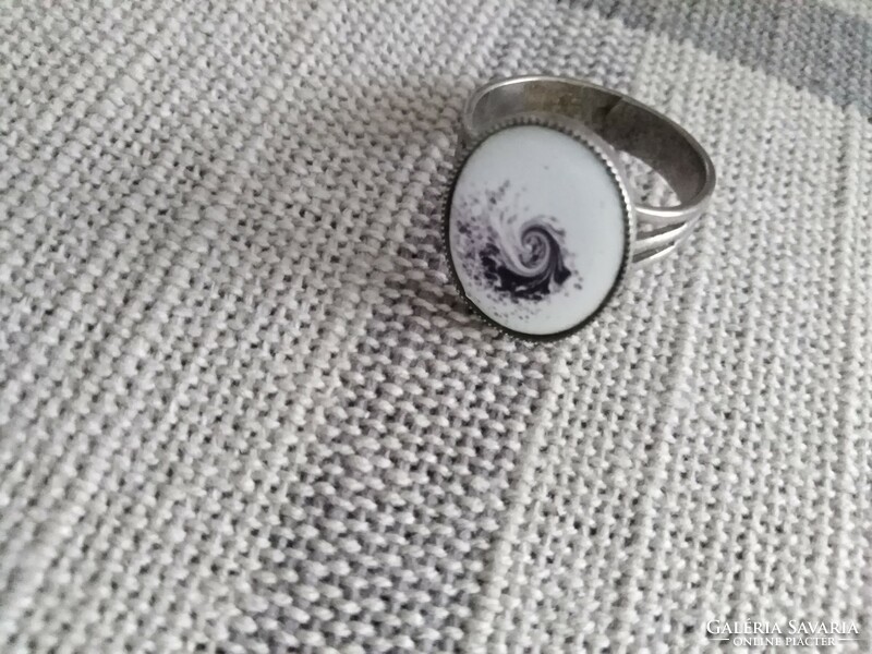 Fire enamel insert - ring / women's