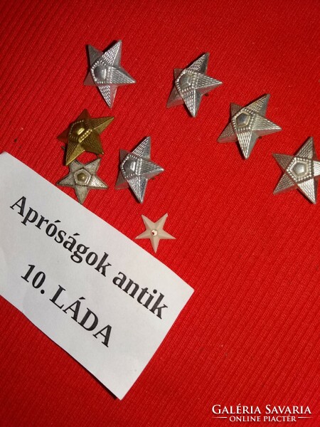Old Hungarian military badges, stars, potato flowers together, as shown in the pictures