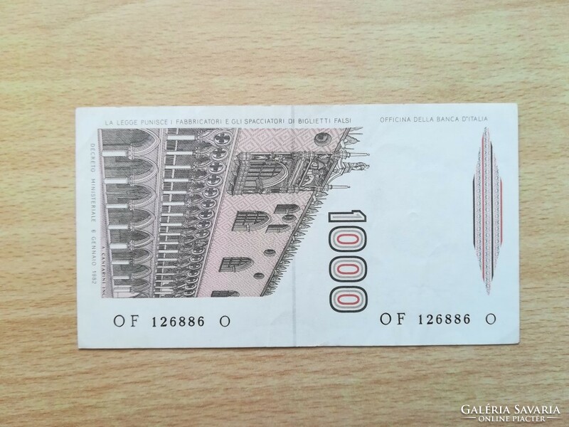 Olaszország 1000 Lire 1982