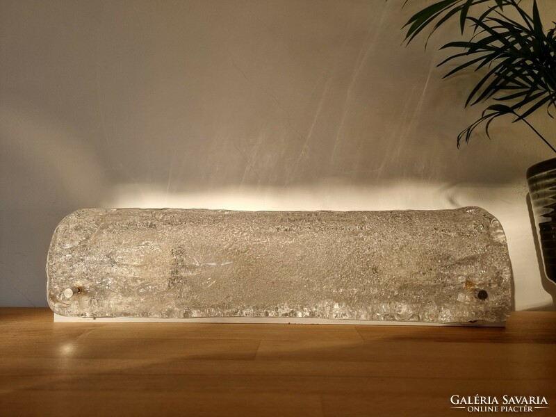 Mid-century ice glass mennyezeti/fali lámpa