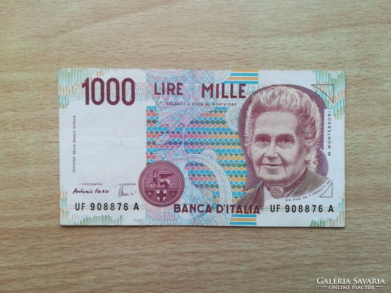 Italy 1000 lire 1990