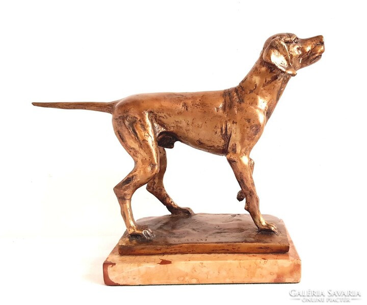 József Seregi - Hungarian Vizsla bronze statue