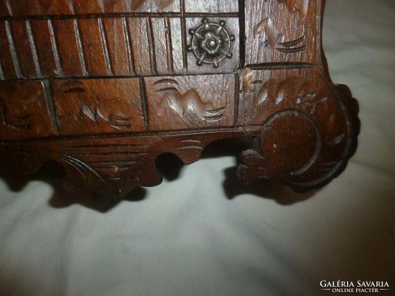 Antique carved wooden wall teak