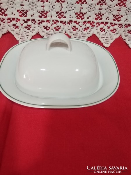 Larger porcelain butter and cheese holder