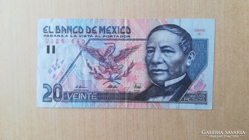 Mexico 20 pesos 1994 juarez