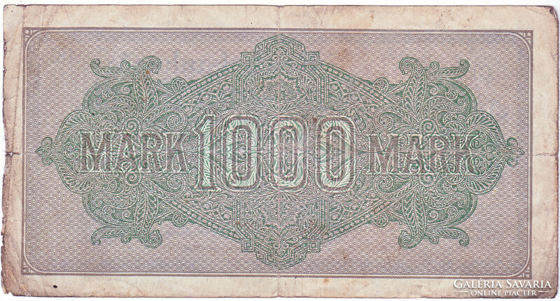 Germany 1000 marks 1922 wood