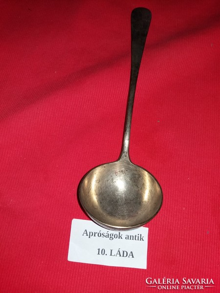 Antique silver-plated alpaca stew/soup ladle 28 cm - 7.5 cm ladle condition according to pictures