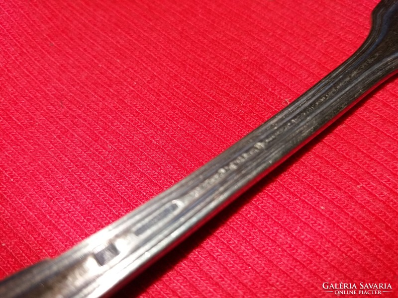 Antique silver-plated alpaca engraved Art Nouveau fork, condition according to the pictures