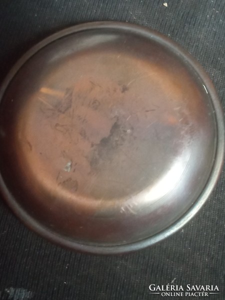 Rare orion tv radio labeled copper bowl