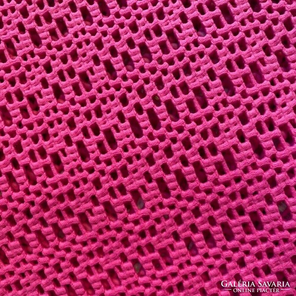 Retro pink plasztik kerek asztalterítő