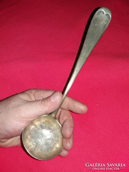 Antique silver-plated alpaca sauce ladle 23 cm - 5.5 cm with ladle, condition according to the pictures