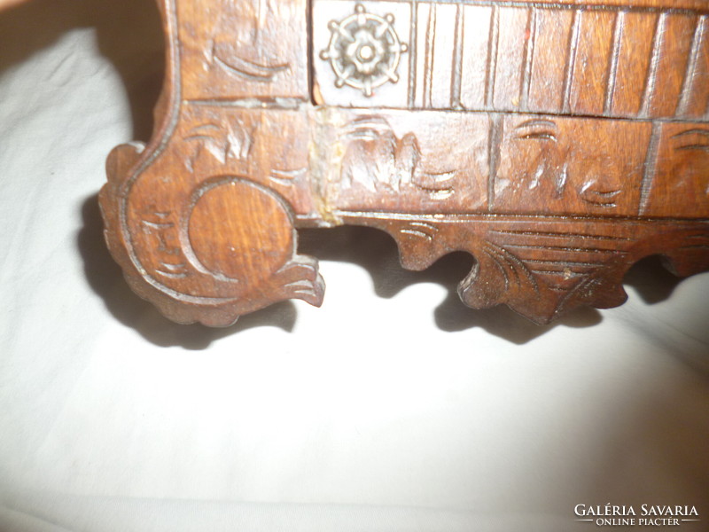 Antique carved wooden wall teak