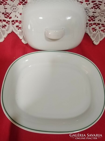 Larger porcelain butter and cheese holder