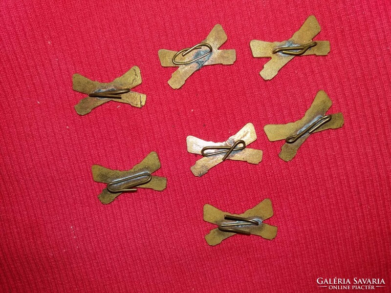 Old Hungarian military badges paroli, cap badges together as shown in the pictures