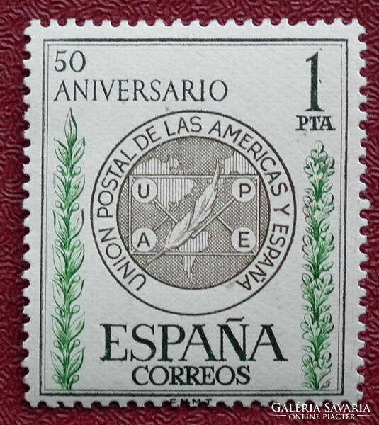 1962. Spain - 50 years of the American-Spanish postal alliance