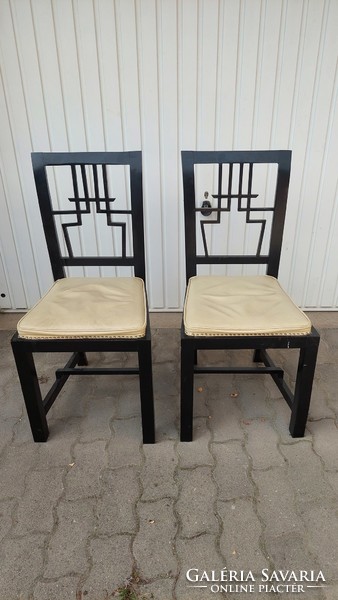 Pair of French art deco chairs