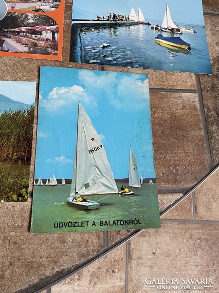 Balatonos Balaton képeslap  lapok nosztalgia
