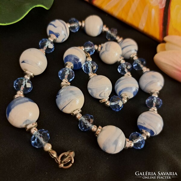 Old porcelain and glass beads