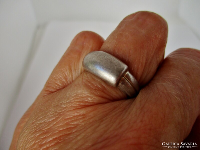 Nice small handcrafted silver ring