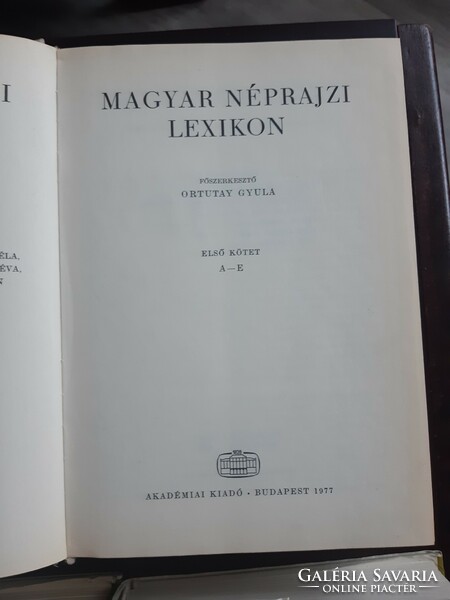 Magyar néprajzi lexikon I-V.