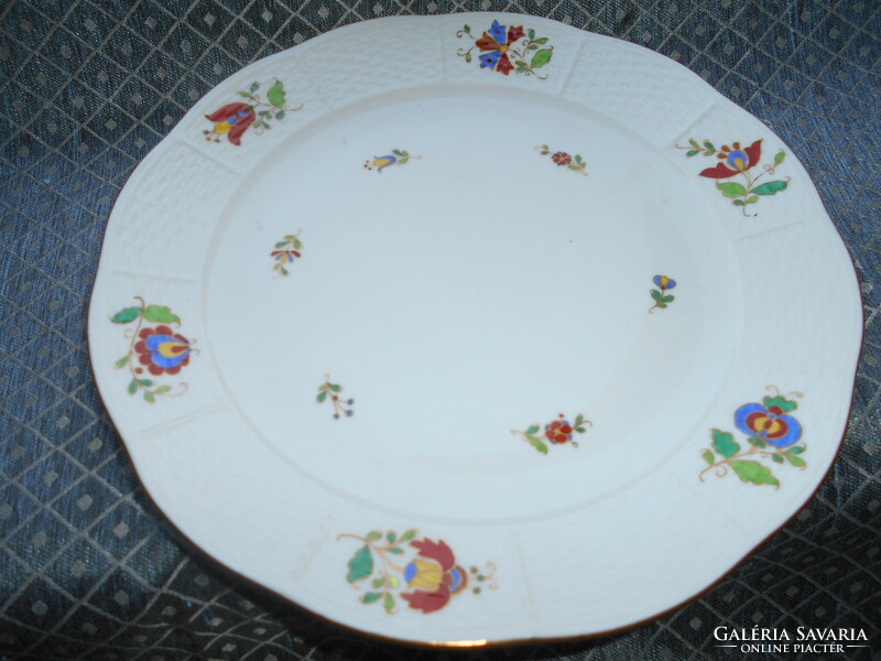 Herend mhg patterned plate, gold contour 25.5 cm