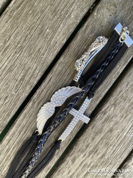 New! Multi-row leather bracelet