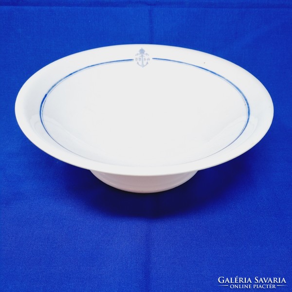 Ritka! DDSG (Első Duna-Gőzhajózási Társaság) Monarchia talpas porcelán tányér Joseph Böck Wien