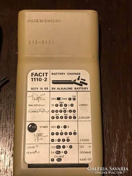 Facit made in Sweden zsebszámoló 1970. körül.Eredeti tokjában.